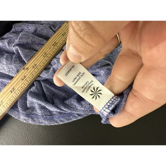 Athleta Small Long Sleeve Boat Neck Active Running Gym T-Shirt Rolled Hem 33-13 - Picture 7 of 8